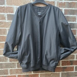 IZOD Golf Men’s Black V-Neck Wind Sweater Pullover Size Small